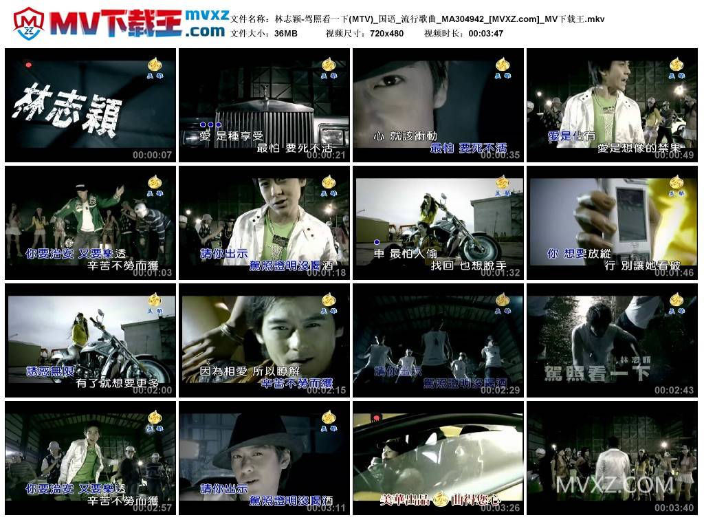 林志颖-驾照看一下(MTV)_国语_流行歌曲_MA304942